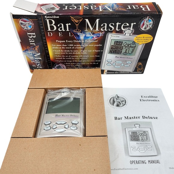 Excalibur Other - Excalibur Bar Master Deluxe Drink‎ Recipe Calculator Voice Sound Effects